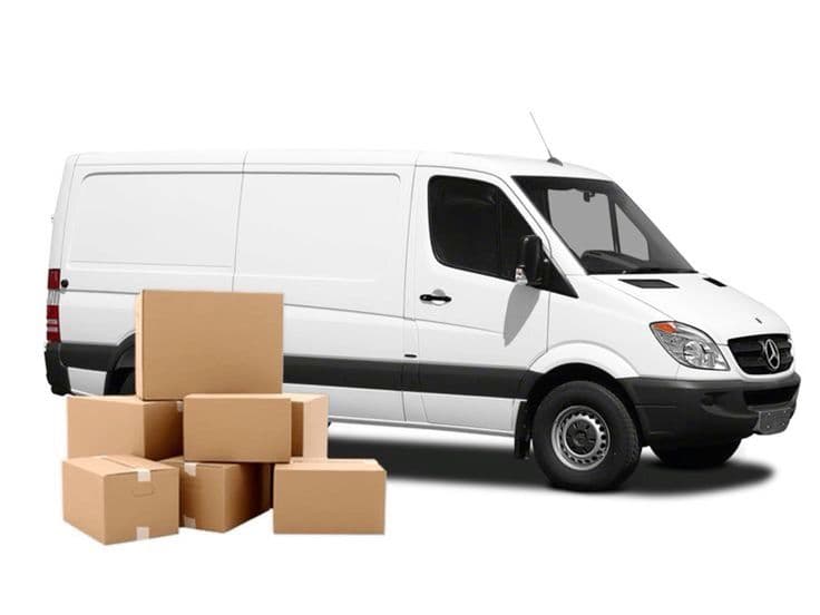 Dashdrop delivery van loaded with packages ready for dispatch